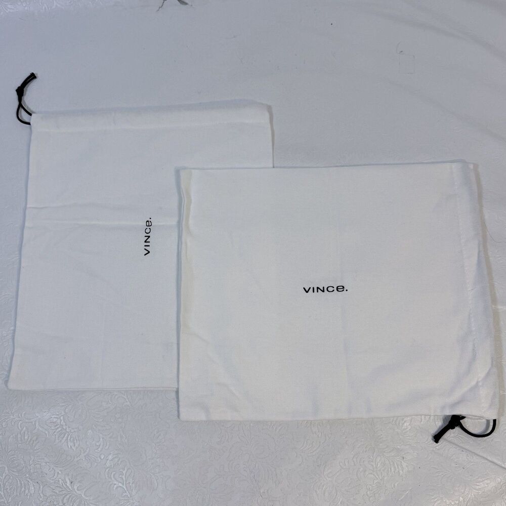 2 vince. Fabric Dust Bags ~12x12